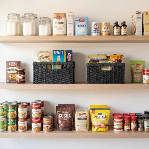 Miniatura 7 de StorageWorks Cesta de mimbre con asa, cestas de almacenamiento de mimbre para organizar, cestas de almacenamiento decorativas para estantes, cuerda