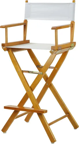 Miniatura 35 de Casual Home - Silla de director de 24 in, marco de roble miel, con lona color verde cazador, altura de mostrador Marco de roble miel - Madera maciza