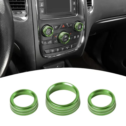 Miniatura 14 de Anillo de Ajuste de Perilla de Interruptor de Volumen de AC Compatible con Dodge Charger 2011+/Challenger 2015+/RAM 2012-2017/Durango Rosa