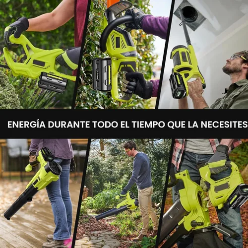 Miniatura 7 de Paquete de 2 baterías de repuesto de 7.0 Ah para Ryobi 40 V de litio de 40 voltios OP4050A OP40601 OP4026A OP4040 OP4030 OP4050 OP40501 OP4015 Negro