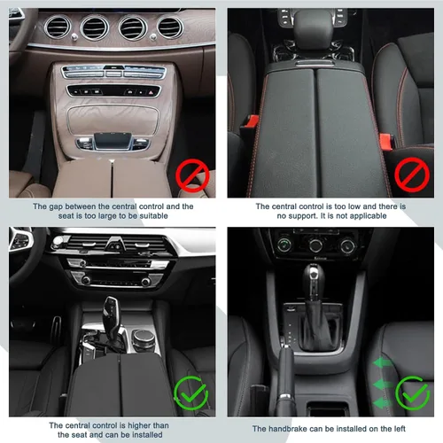 Miniatura 5 de Reposabrazos para automóvil, altura ajustable con orificio telescópico ajustable, extensor de reposabrazos suave y cómodo, material ABS, codo, cojín