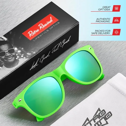 Miniatura 212 de Retro Rewind Lentes de sol para niños y niñas de 3 a 12 años, inastillables, UV400, lentes de sol para niños pequeños