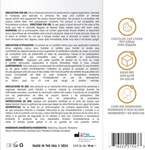 Miniatura 2 de Wet Chocolate Chip Cookie - Lubricante comestible con sabor a galleta de chispas de chocolate, personal, para hombres, mujeres y parejas De larga