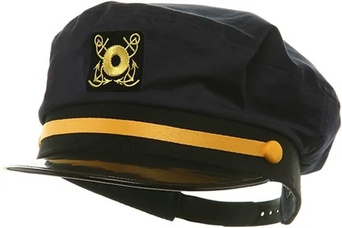 Broner Gorras ajustables para capitán yate, talla única, cierre a presión