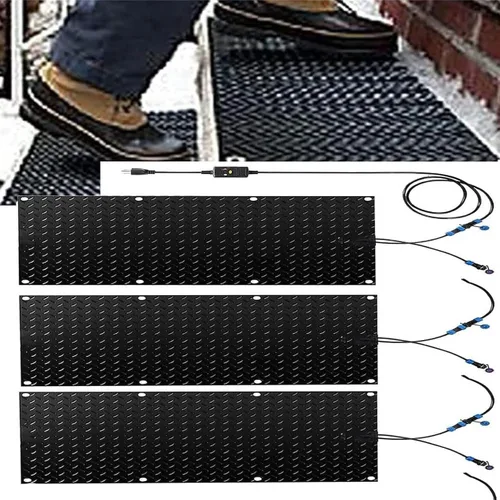 Alfombrillas térmicas para derretir la nieve para entradas, 3/4 piezas, alfombrillas térmicas para derretir la nieve para escaleras, tapetes 3