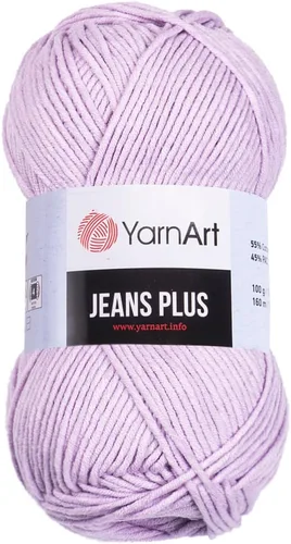 Miniatura 28 de YarnArt Jeans Plus - Hilo de mezcla de algodón suave, 100g (3.5 onzas), 160m (174 yardas), 55% algodón, 45% acrílico, grosor medio #4, ideal