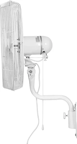 Miniatura 3 de DURAFAN Ventilador oscilante de montaje en pared para interiores y exteriores de 24" - Blanco
