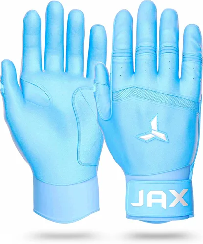 JAX Batting Gloves | Guantes de bateo de cuero Pro Cuff | Béisbol y Softbol | Tecnología web opcional | Varios colores