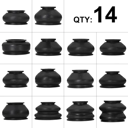 Miniatura 2 de 14 piezas de cubierta protectora de polvo de goma para brazo de varilla giratoria universal, cabeza de bola de unión para auto, accesorios