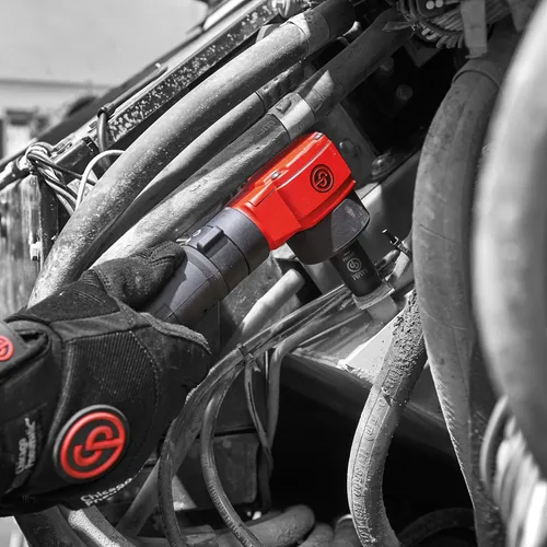 Miniatura 6 de Chicago Pneumatic CP7737 Llave de impacto angular de 1/2 pulgada, martillo único, accionamiento directo, par máximo de 221 ft.lb, 9000 RPM