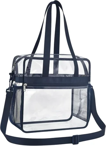 Miniatura 22 de Paxiland Clear Bag for Stadium Events, 12x6x12 inches Tote Bag with Detachable Reinforced Strap for Sports Concert and Work