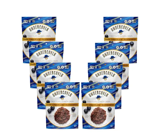 Miniatura 7 de Undercover - Patatas fritas de quinua de chocolate con leche y menta Paquete de 8, bolsas de 2 onzas Sin gluten, sin nueces, aptas