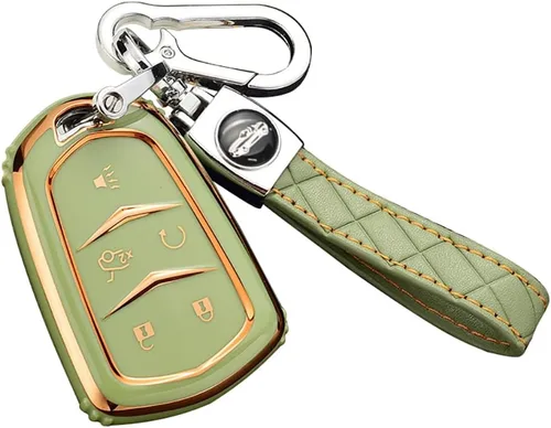 Miniatura 14 de ontto Funda para llavero compatible con Cadillac, Beige