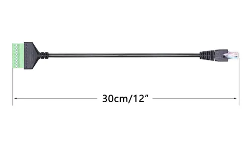 Miniatura 3 de SinLoon Conector Ethernet RJ45 macho a tornillo de 8 pines, conector de bloque de terminales para Cat7, Cat6, Cat5, Cat5e, Extensor Ethernet CCTV