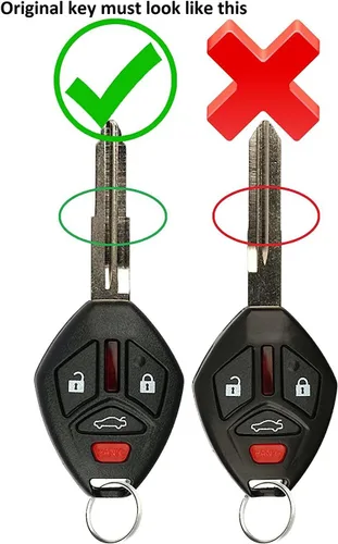 Miniatura 2 de Reemplazo de la carcasa de la llave del mando a distancia sin llave para Mitsubishi Eclipse Galant OUCG8D-620M-A 2007 2008 2009 2010 2011 2012