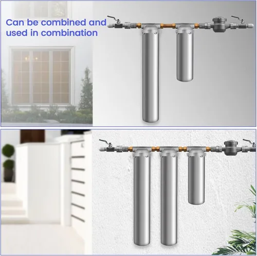 Miniatura 7 de (BUS-20-3/4NPT) Carcasa de filtro de agua de acero inoxidable 304 de 20 pulgadas para longitud de 19-3/4 a 20 pulgadas, cartucho OD de 2.5 a 3
