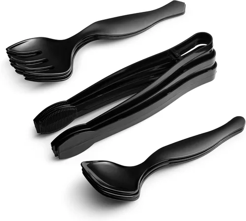 Miniatura 10 de Juego de Chafing Dish Desechable para Bufé, Calentadores de Alimentos para Fiestas, 33 Piezas de Suministros de Catering - Servidores y Calentadores