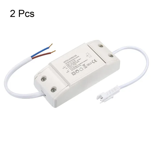 Miniatura 3 de PATIKIL 8-12W 280mA LED Driver, 2Pcs AC 100-240V Salida 24-36V DC Conector macho Conector Rectificador de corriente constante Transformador Fuente