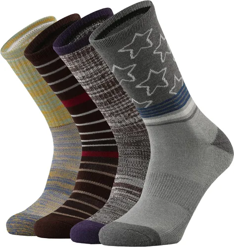 Calcetines acolchados de lana merino para mujer con ligeros y suaves térmicos, para senderismo, senderismo, golf, senderismo, casual, para mujer