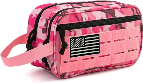 Miniatura 8 de QT&QY Neceser táctico para hombre, bolsa de higiene EDC herramienta militar Molle bolsas pequeñas Dopp Kit de afeitado para hombre Bolsas de ducha