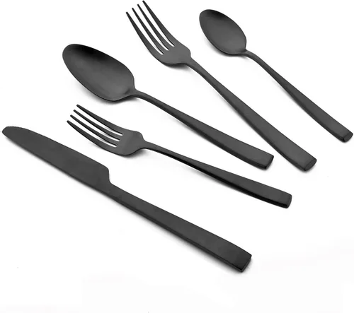 Miniatura 16 de Cuchillo de cena de 8 piezas, acero inoxidable 18/10 de plata mate para el hogar, restaurante, fiesta, uso diario de mantequilla (9 pulgadas)