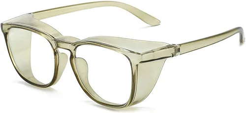 Miniatura 13 de Gafas protectoras de seguridad, lentes claros a prueba de empañamiento/rayones, para hombre, marco transparente Rosado