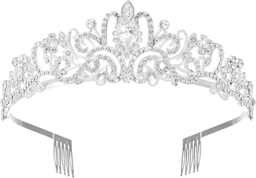 Tiaras de cristal para mujer, fiesta de cumpleaños, princesa, boda, novias, corona, graduación, accesorios para el cabello, regalos con peines