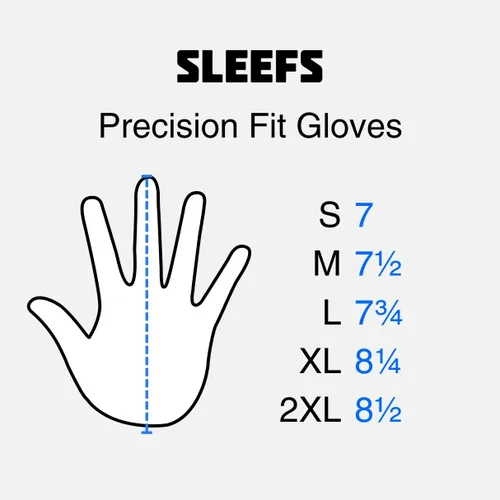 Miniatura 4 de SLEEFS Guantes receptores de fútbol [1 par] – Antideslizantes, agarre de silicona pegajosa – Tallas para jóvenes y adultos