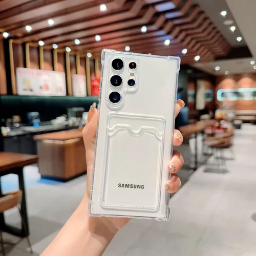 Miniatura 173 de Tuokiou Funda para Samsung Galaxy A14 5G, Fundas Protectoras Transparentes con Ranura para Tarjetas, Funda Cartera de TPU Suave Ajustada Resistente