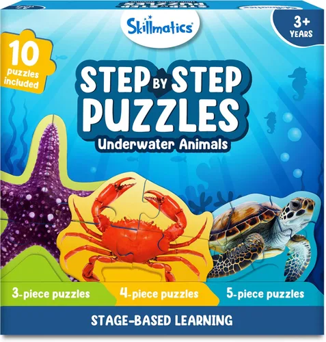 Miniatura 9 de Skillmatics Rompecabezas Paso a Paso – Rompecabezas de 40 Piezas y Rompecabezas para Niños Pequeños, Animales de Granja, Rellenos de Calcetines