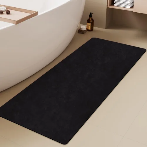 Miniatura 14 de TYUU Tapete de Baño de Halloween, Alfombra de Baño de Halloween Delgada Antideslizante de Secado Rápido Tapete de Baño de Murciélago que Cabe Debajo