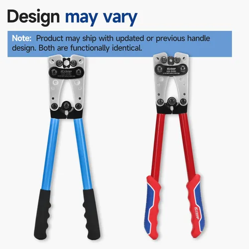 Miniatura 3 de iCrimp - Herramienta de prensado para terminales de cable resistentes, terminales de batería, terminales de cobre AWG 8-1/0