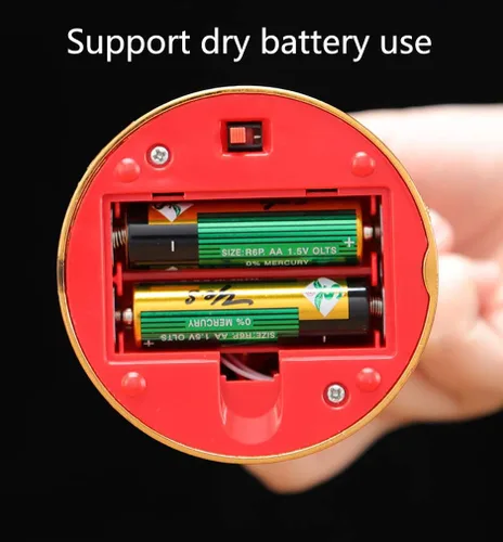 Miniatura 6 de Lámpara de vela china retro LED estilo vintage nostálgico antiguo estilo chino suministros budistas - 1 par Rojo