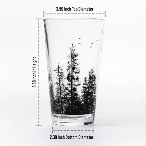 Miniatura 5 de Vasos de Pinta de Black Lantern – Vasos de Cerveza para Entusiastas de la Cerveza Artesanal - Juego de Dos Vasos de 16 oz. - Vasos de Cóctel