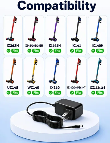 Miniatura 2 de Cargador de 24.8V DK33-248080H-U para Shark Wireless Vacuum Rocket Pet Pro IX141 IX140H IX140 IX142 UZ145 IZ140 IZ142 IZ162H IZ163H IZ162HC IZ362H