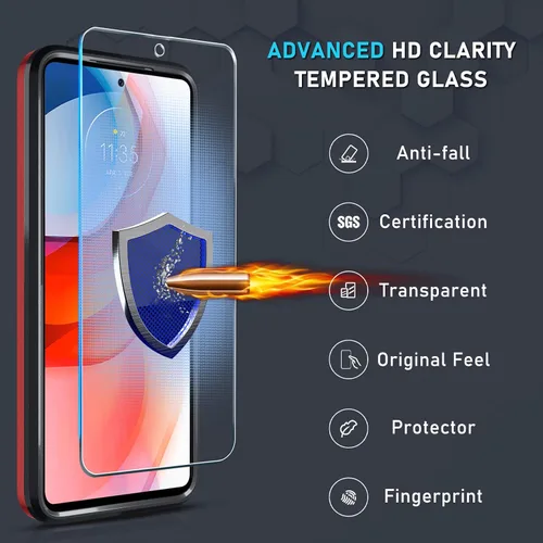 Miniatura 7 de Janmitta - Funda compatible con Moto G 5G 2023 con protector de pantalla, cubierta protectora de cuerpo completo resistente a prueba de golpes