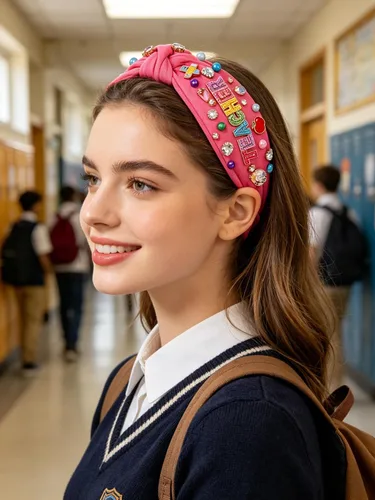Miniatura 5 de NVENF Diadema para profesora para mujer, diadema anudada con perlas de cristal, trajes de regreso a clases, accesorios, regalos de agradecimiento