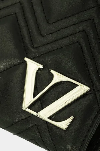Miniatura 3 de VELEZ Cartera RFID de cuero con correa para la muñeca, bolso de mano largo, cartera para mujer con monedero, Cartera de cuero monogramado