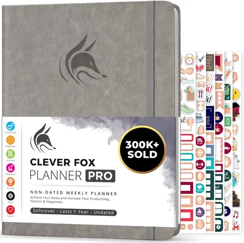 Miniatura 35 de Clever Fox Planner PRO – Planificador de vida semanal y mensual para aumentar la productividad, el manejo del tiempo y alcanzar tus objetivos, 8.5 x