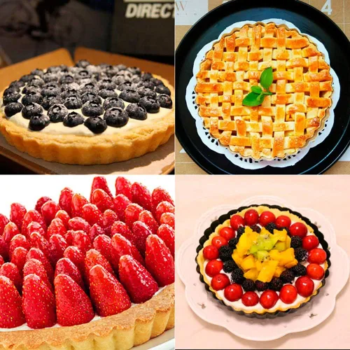 Miniatura 3 de Gutsdoor Sartén para tartas de 10 pulgadas con parte inferior extraíble antiadherente para quiche moldes redondos para hornear