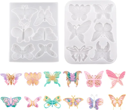 Miniatura 9 de Craftdady Molde de silicona con gemas de cabujón de 10 cavidades, molde de fundición de resina ovalada para resina epoxi UV, bricolaje