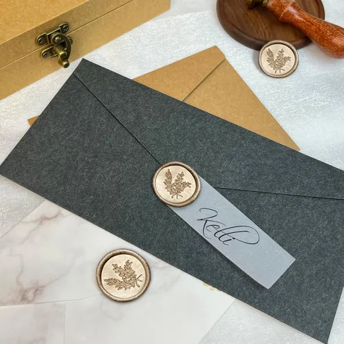 Miniatura 5 de 25 calcomanías para sellos de cera, hechas a mano, autoadhesivas, para invitaciones de bodas, sobres, envoltura de regalo, Navidad