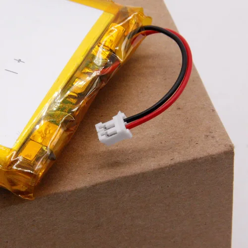 Miniatura 5 de Número de pieza verificado MSDS: 654060, batería recargable de iones de polímero de litio Li Lipo de 3.7V 2000mAh con conector JST de 2 pines