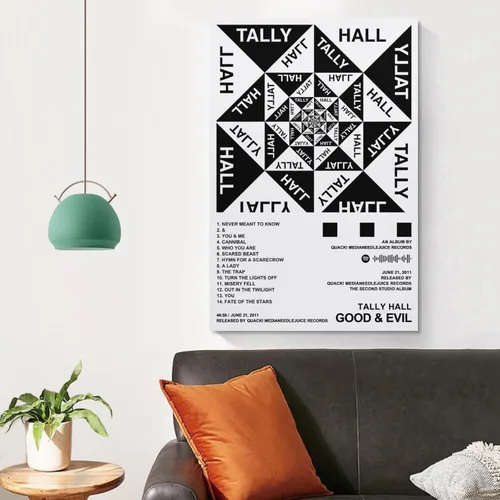 Miniatura 5 de Tally Hall - Póster en lienzo con portada de álbum Good & Evil para habitación, regalo estético, estilo sin marco, 16 x 24 pulgadas (15.7 x 23.6 in)