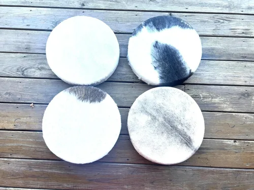 Miniatura 5 de Tambor chamán pelo de cabra 16", tambor de marco, hecho a mano Handmade drum with natural materials; warm, resonant sound for beginners