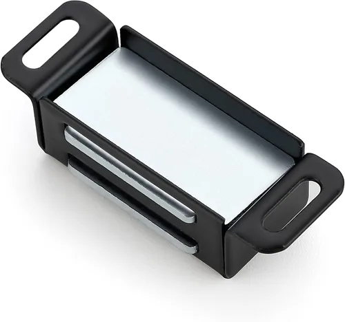 Miniatura 8 de Ravinte - Paquete de 8 cierres magnéticos para puerta en negro, imanes de gabinete negro mate, cierre magnético fuerte para gabinetes de cocina