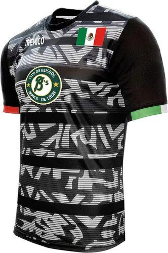 Miniatura 2 de Jersey México Bravos de León 100% Poliéster NegroGris_Hecho en México
