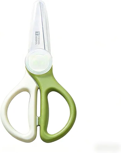 Miniatura 11 de Tijeras de comida para bebés, tijeras Kicthen - Paquete de 2 tijeras portátiles para niños saludables, tijeras de acero inoxidable con estuche