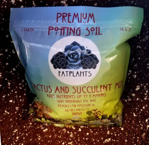 Miniatura 2 de Fat Plants San Diego Mezcla de tierra prémium para cactus y suculentas, para plantas de cactus, palmeras y cítricos, cultivadas en recipientes