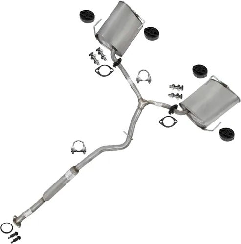Resonador de Escape Tubo en Y y Par de Kit de Silenciador Compatible para Subaru Impreza 2.5L 2008-2011 | Acero Inoxidable | Northeastern Exhaust |
